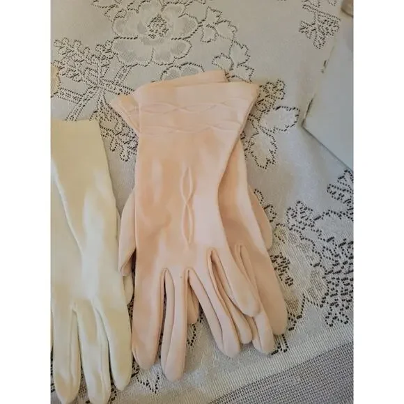 14 pair designer ladies nylon dress gloves SIZE 6-7.5